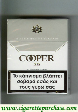 Cooper 25 cigarettes Select Quality Tobaccos